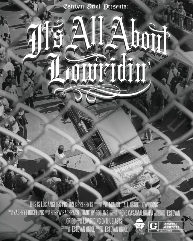 “It’s All About Lowriding” documentary poster artwork design