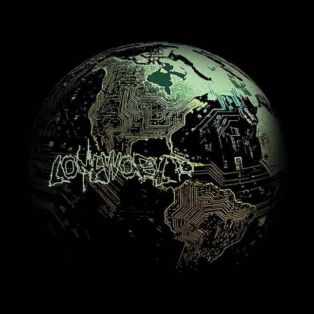 whyloneworld globe graphic