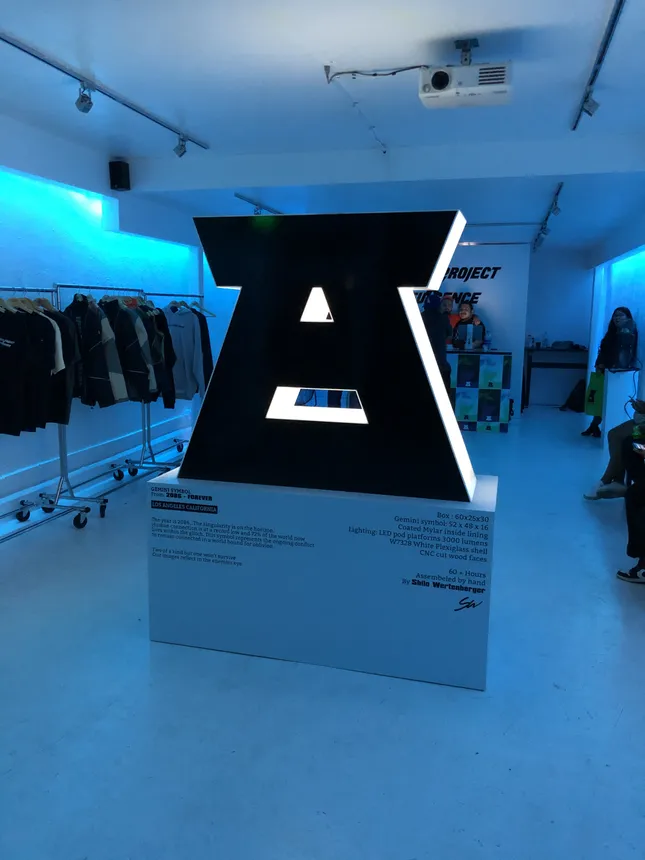 Centerpiece for Erased Pop-up Shop Los Angeles