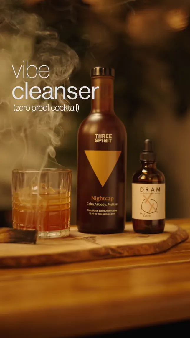 “Vibe Cleanser” 0% alcohol cocktail promo