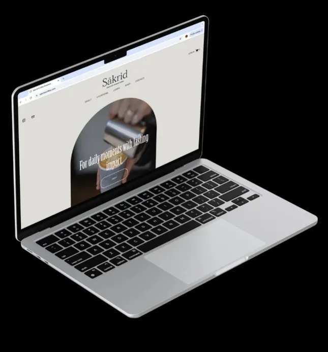 Sakrid Coffee Website Rebrand