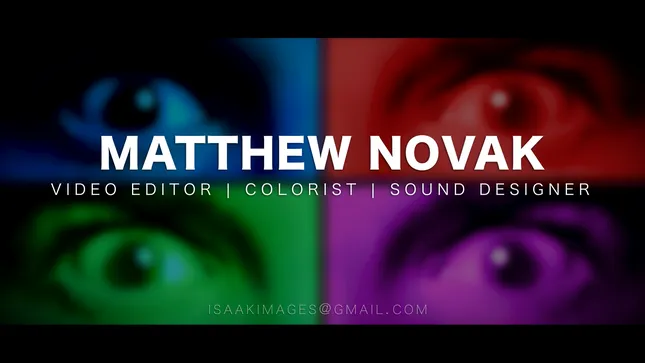 Matthew Novak Showreel 2025