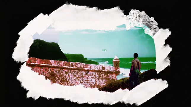 "La Garita del Diablo" Collage Animation