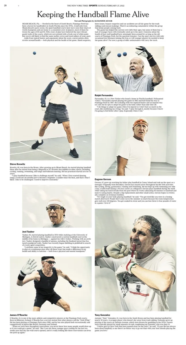 NYT— Flamingo Park Handball