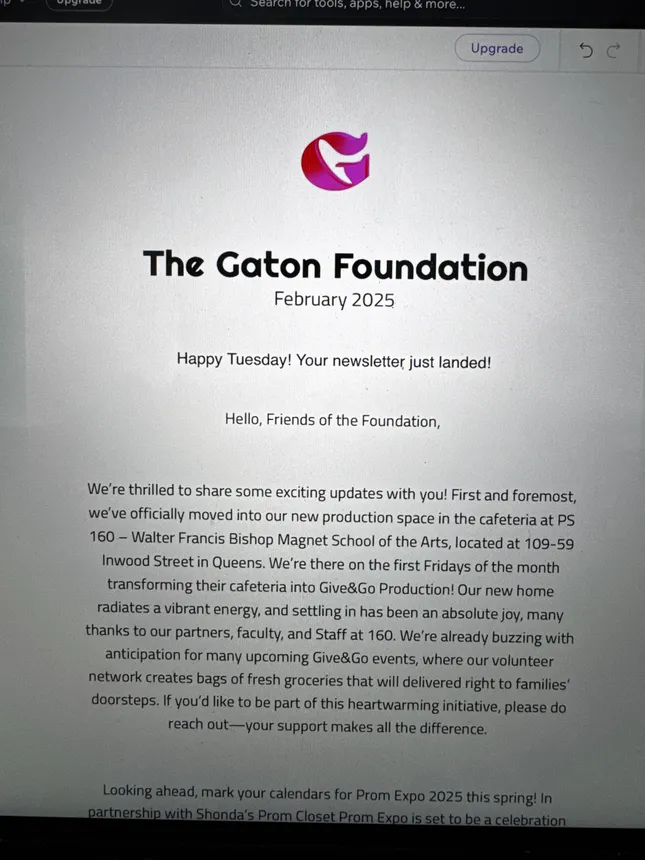 February Gaton Foundation Logo iterations