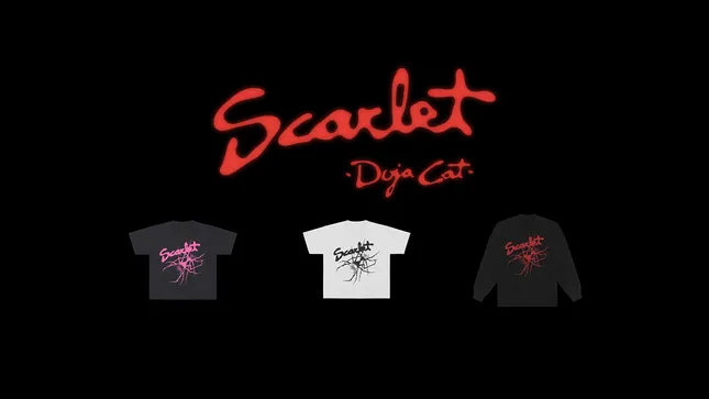 Type for Doja Cat 'Scarlet' Album Merch