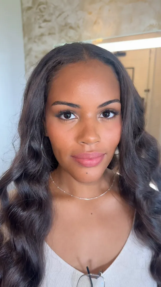 Natural glam bridal party