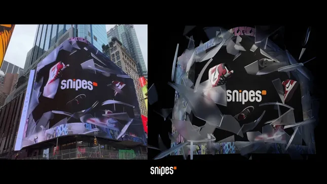 SNIPES USA TIMES SQUARE 3D BILLBOARD