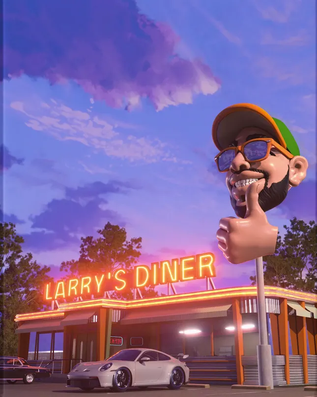 Larry June -Spaceship on the blade visualizers