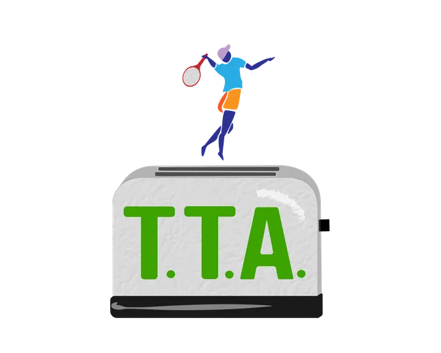 Toast Tennis Academy logo (for apparel)