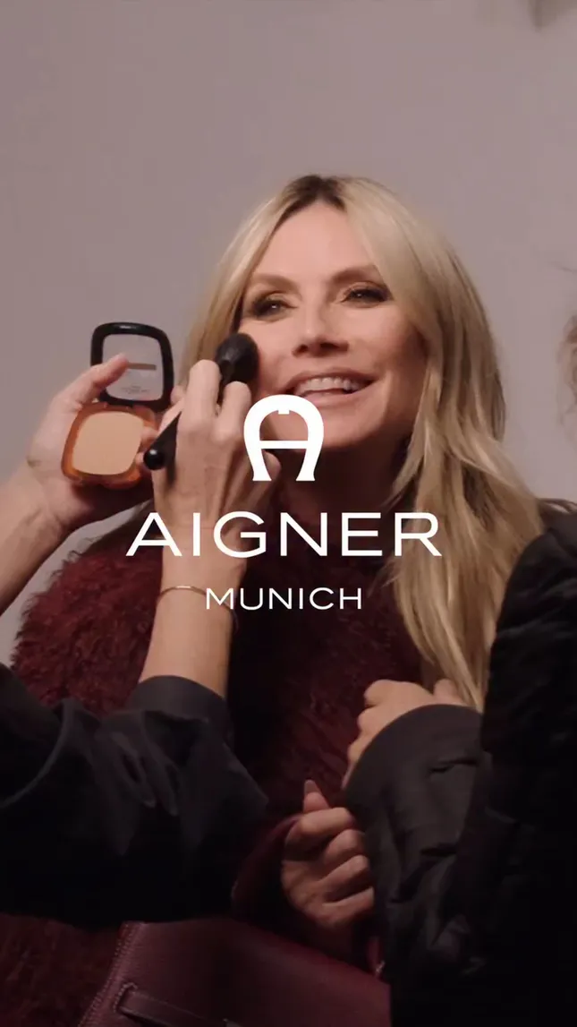 Heidi Klum & Aigner Luxury Leather - BTS Editorial