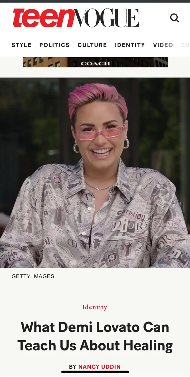 What Demi Lovato Can Teach Us About Healing