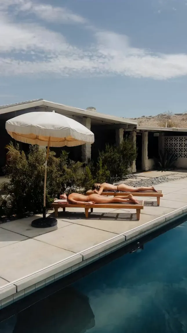 Poolside in the desert