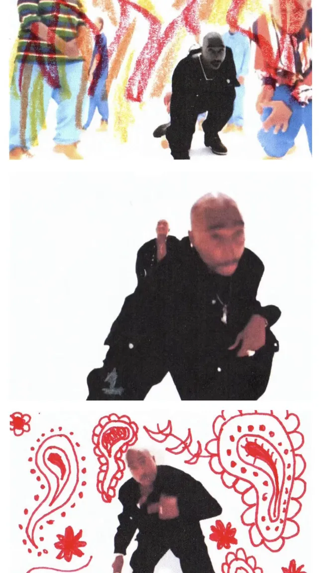 Tupac Shakur "Hit 'Em Up" Mixed Media Animation