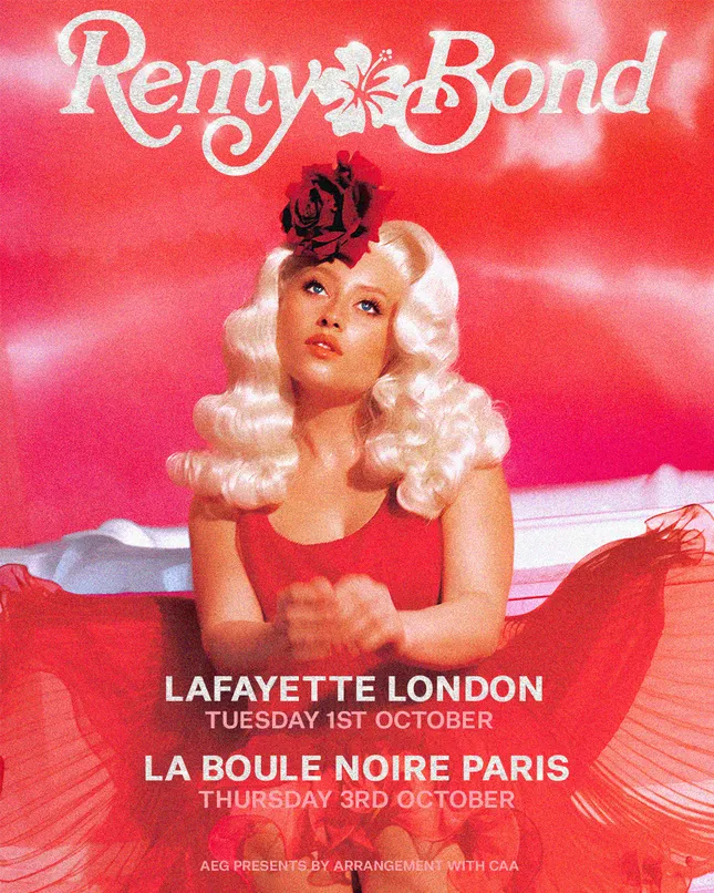 Remy Bond London + Paris Tour Poster