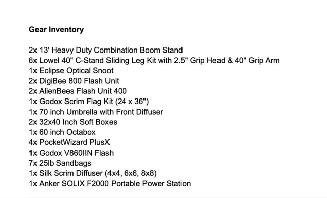 Lighting Kit