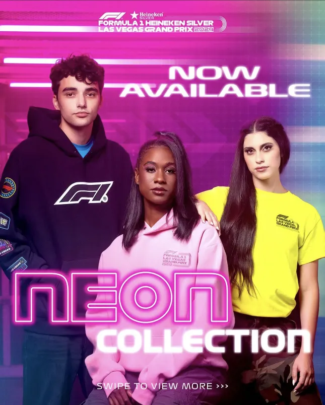 Clothing campaign with Formula 1