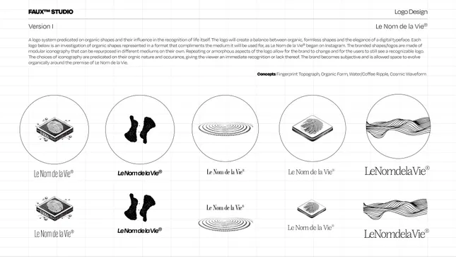 Logo Options - LeNomDeLaVie