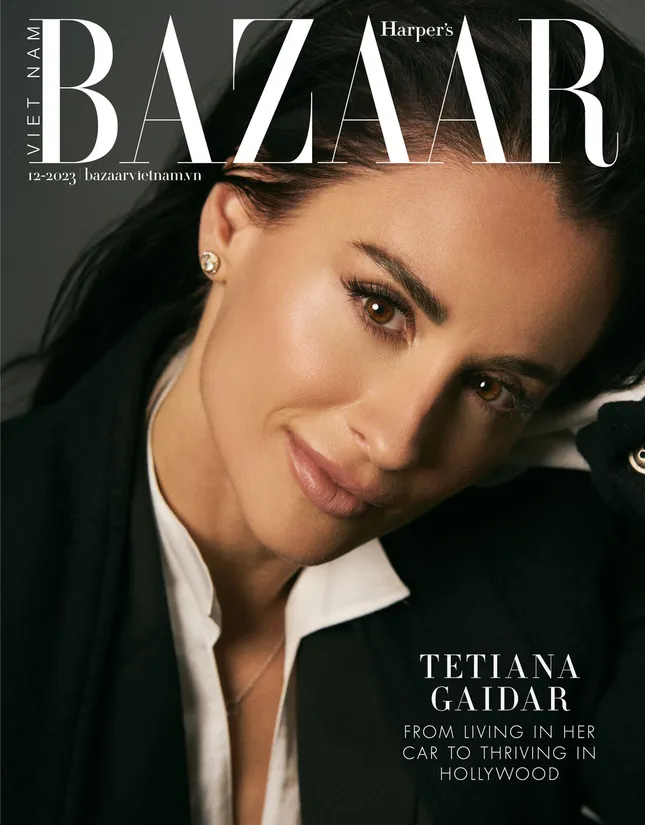 Harpers Bazaar Cover with Tetiana Gaidar