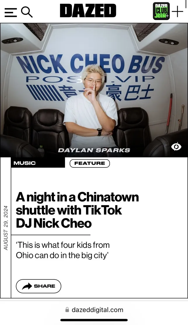 Nick Cheo Posh bus event coverage
