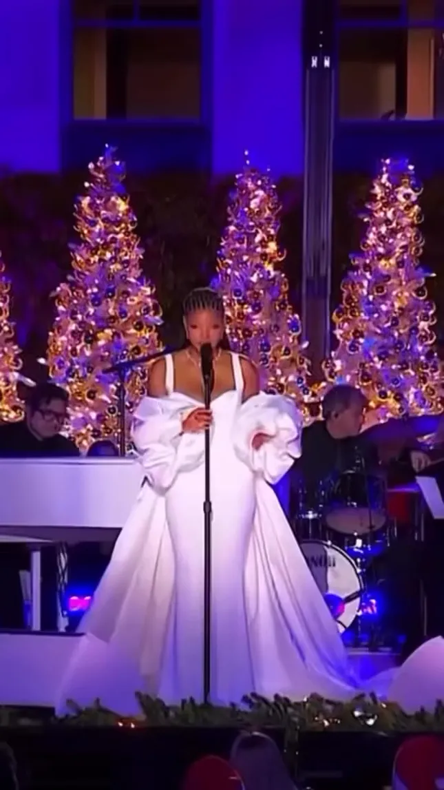 Halle Bailey x Christmas in Rockefeller