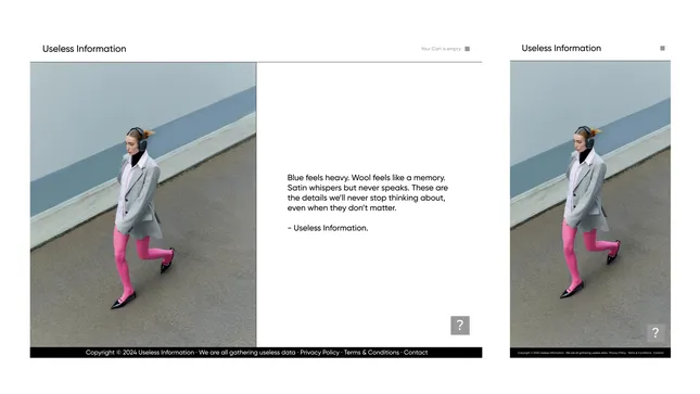 Useless Information - E-Com web Design