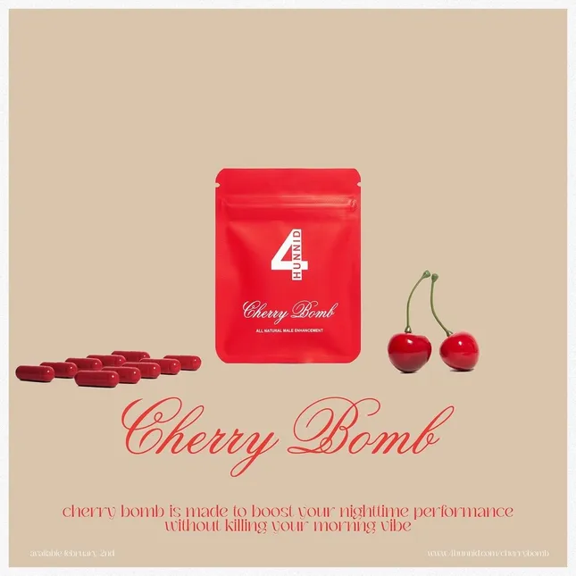 Cherry Bomb: 4hunnid Male Enhancement Pills