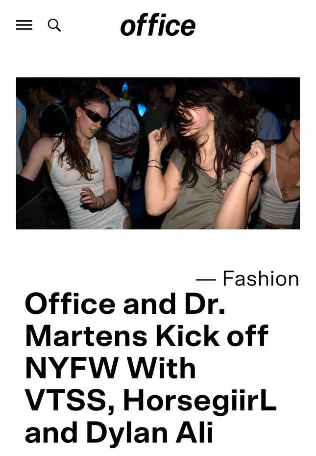 Office Magazine x Dr. Martens NYFW Party
