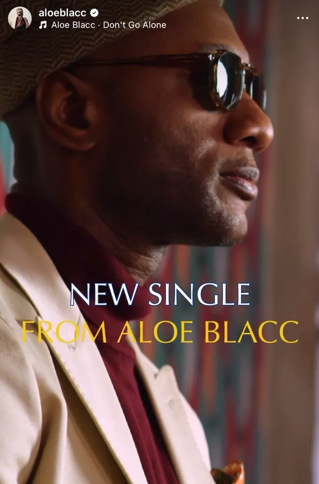 Aloe Blacc "Don't Go Alone" Single Release cover