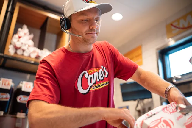 Sam Reinhart for Raising Canes.