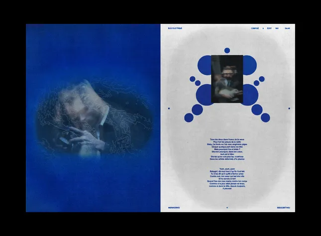 'Bleu Electrique' - Diptych Artwork #1