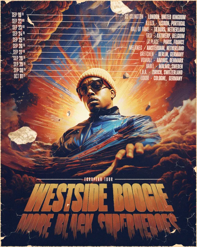Westside Boogie - European Tour Poster