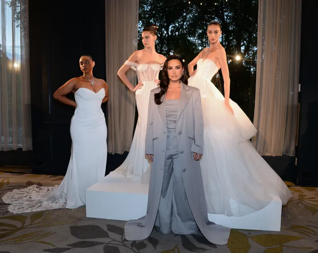 Christian Siriano x Azazie NYBFW ft. Demi Lovato