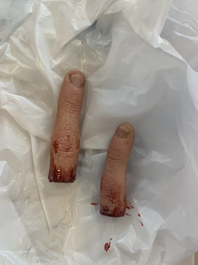 Gave the finger