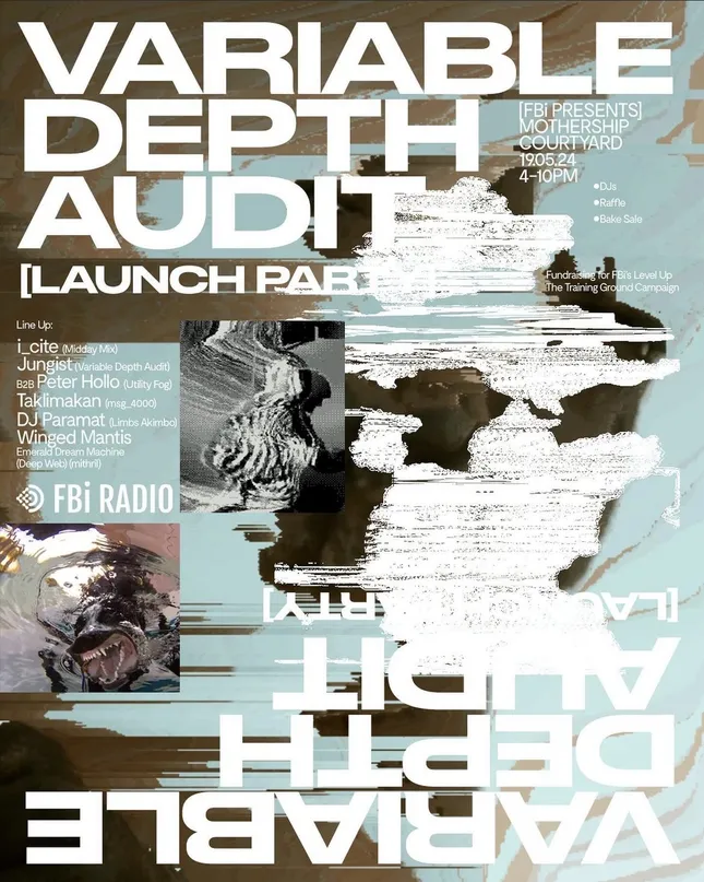 Variable Depth Audit Launch Party Poster