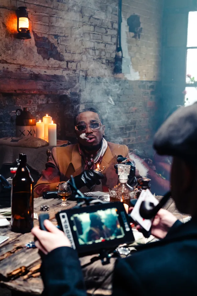 BTS for Quavo & Giggs music video directed by KidSuper