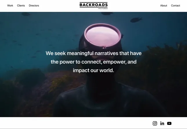 Backroads Pictures Website Redesign