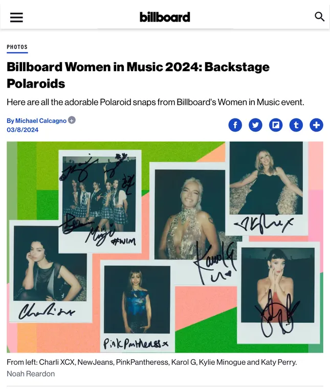 Billboard WIM ‘24 - Polaroid Portraits