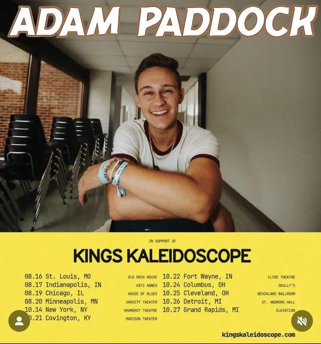 Adam Paddock Tour Poster