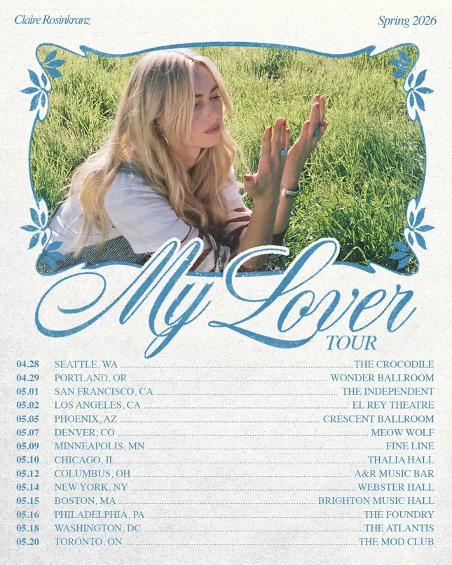 Claire Rosinkranz Tour Poster