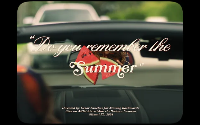 “Do you remember the Summer” for Moving Backwards