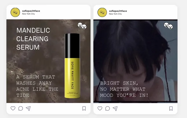 Social Posts: Sofie Pavitt Face