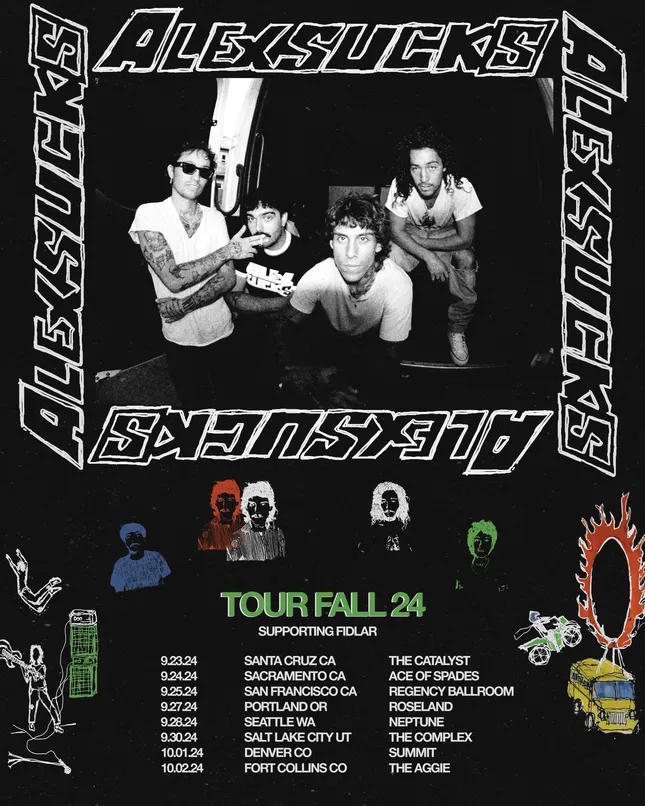 Alexsucks Fall 2024 Tour Poster Design