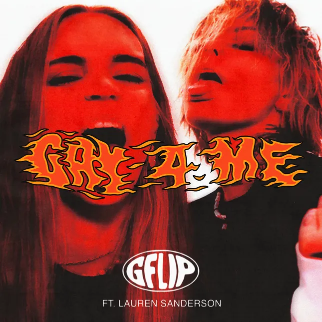 G Flip Ft. Lauren Sanderson "Gay 4 Me" Artwork