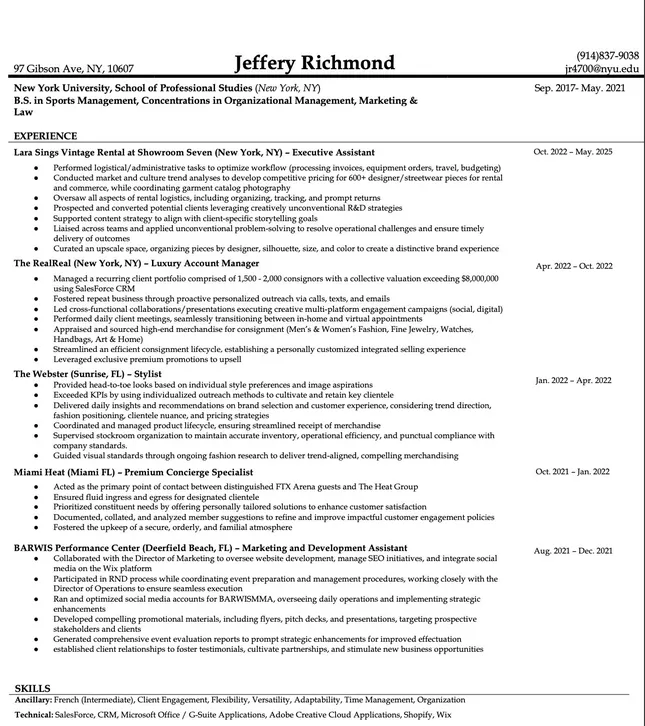 My Resume/CV
