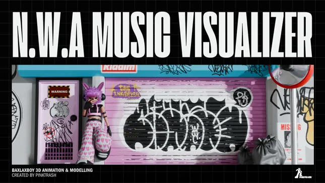 Music Visualizer: 3D Animation Tribute to N.W.A’s