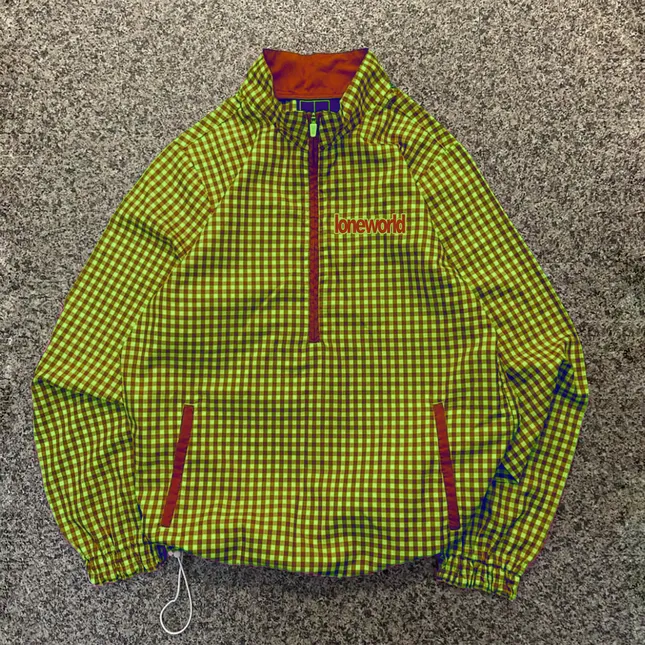 Loneworld Checker Windbreaker