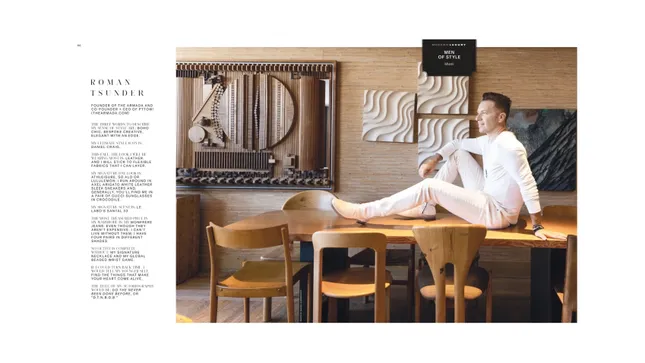Miami Magazine featuring Roman Tsunder, founder of PTTOW community