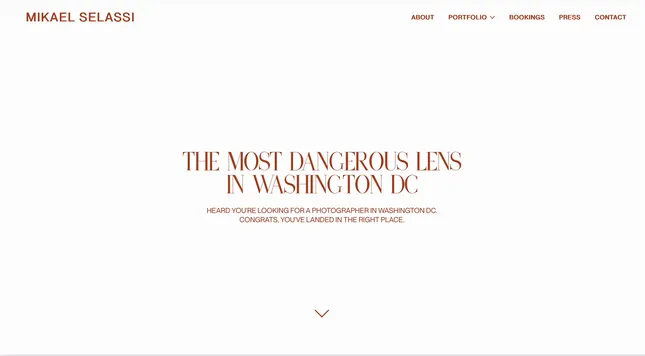Web Design for Photographer Mikael Selassi