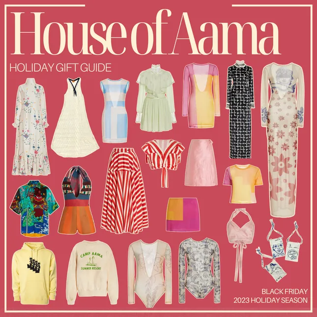 Black Friday/‘23 Holiday Gift Guide Graphic for House of Aama - Social